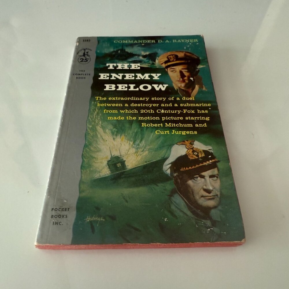 The Enemy Below By Commander D.A. Rayner Pocket Books 1957 Edition